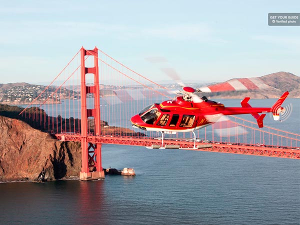 Helikoptertur över San Francisco
